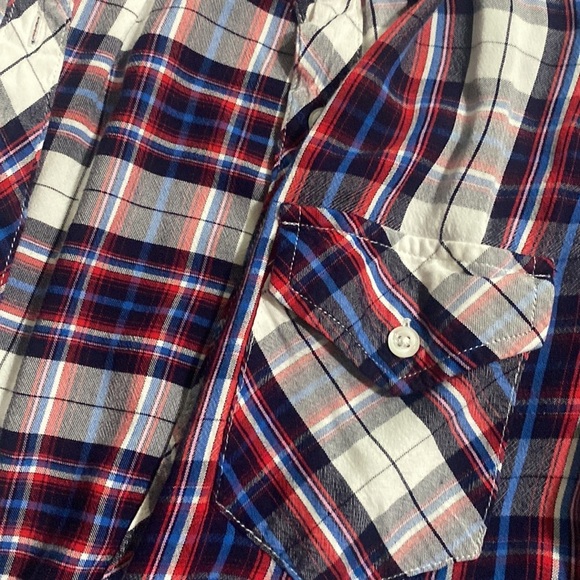 Rails Carmen Plaid Button Down in White/Navy/Red Small - Picture 4 of 7
